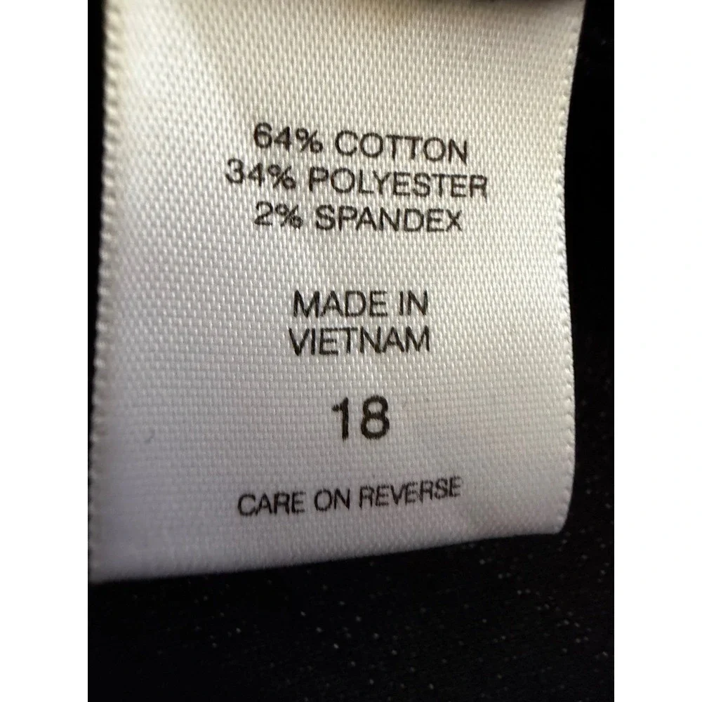 New York &‎ Company 7th Avenue Signature Fit Crop Pant Straight Leg Navy Blue 18